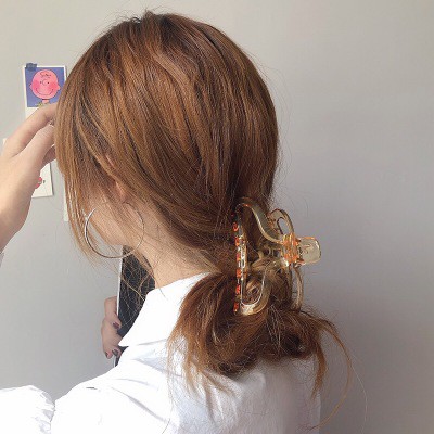 [Mã SKAMA8 giảm 8% đơn 300K] Kẹp tóc càng cua trong suốt nhiều màu dáng dài phong cách Hàn Quốc dành cho nữ - Mely 1471
