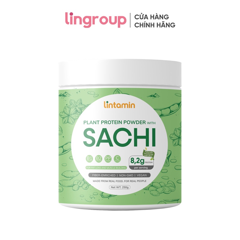 Bột protein thực vật Lintamin Sachi hỗ trợ giảm cân, cải thiện vóc dáng (Hộp 250g)