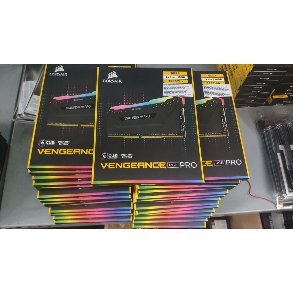 Ram máy tính để bàn CORSAIR VENGEANCE RGB PRO BLACK DDR4 | BigBuy360 - bigbuy360.vn