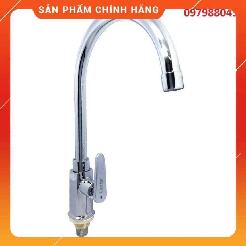 Vòi bếp Lạnh Luxta L3114T3, Vòi chậu rửa chén bát 1 đường nước, Bảo hành 03 năm, Cam kết chính hãng
