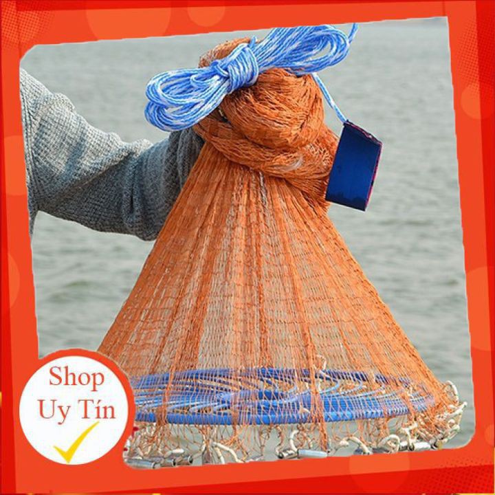 [Thương Hiệu] Chài Dù Đánh Cá Chài Rút Đĩa Bay UFO Sợi Dù Thái Lan Cao Cấp Đủ Size