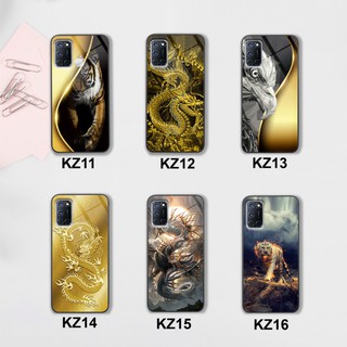 Ốp lưng kính CƯỜNG LỰC điện thoại OPPO A52 - A92 - A53 in hình rồng sói Doremon Case