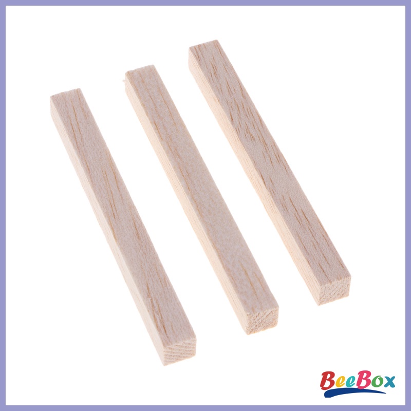 Set 30 Que Gỗ Vuông 100mm Không Hoàn Thiện Chuyên Dụng Làm Đồ Gỗ