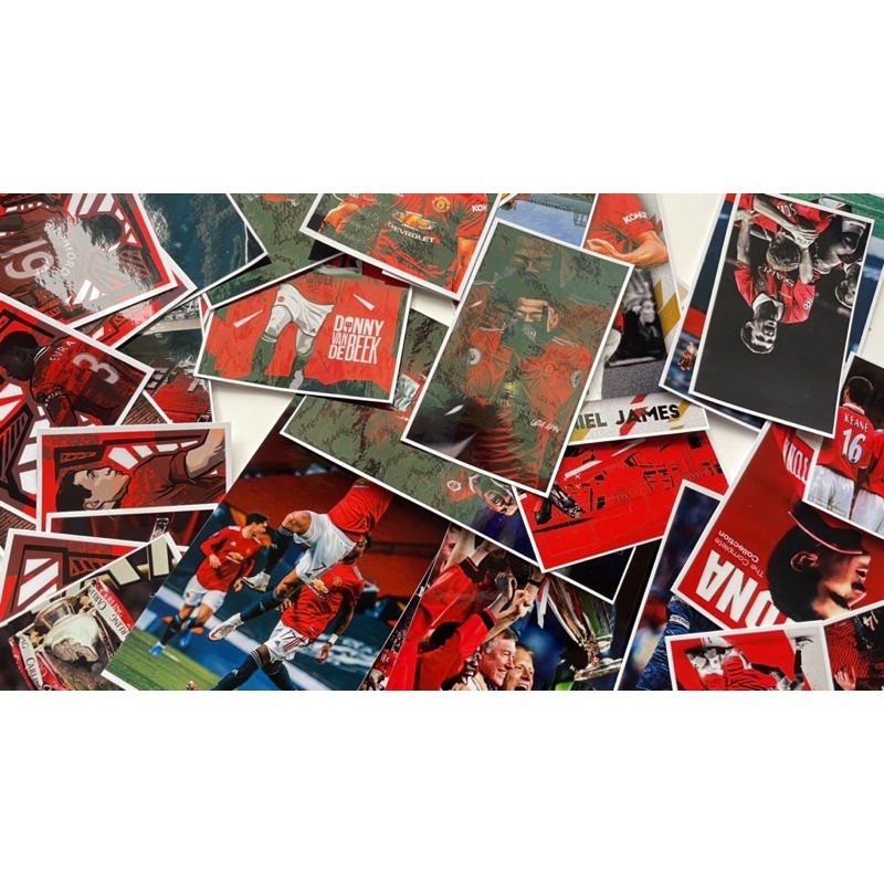 Set 40 hình dán sticker trang trí CLB Manchester United
