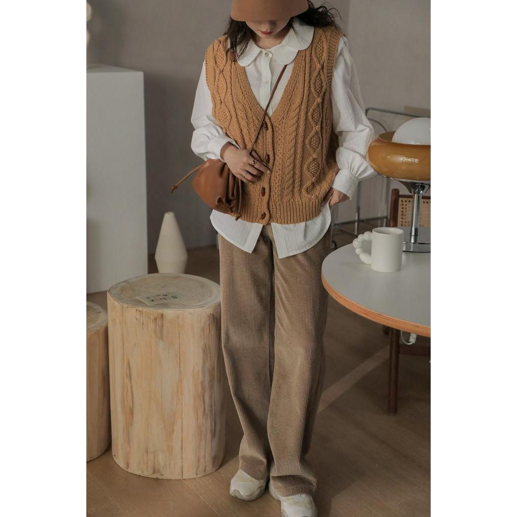 Áo Sơ Mi Cổ Búp Bê Hai Lớp Dáng Rộng Thời Trang Dành Cho Nữ 60794