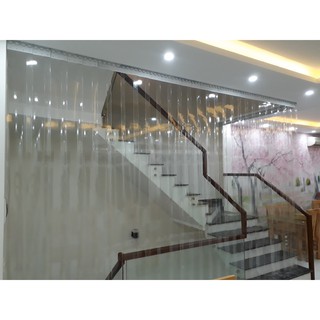 Rèm Nhựa PVC Trong Suốt Rộng 1.4m x Cao 2.9m 2mm