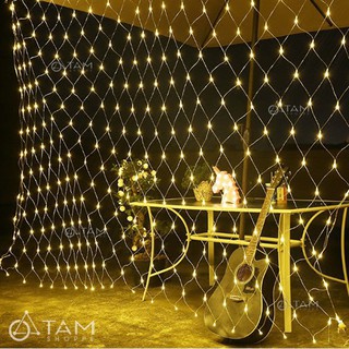 Đèn rèm Led lưới cá màu vàng ấm 1,5MX1,5M L-R-LUOIV TTTM