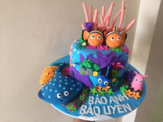 Bánh sinh nhật bằng đất sét nhật