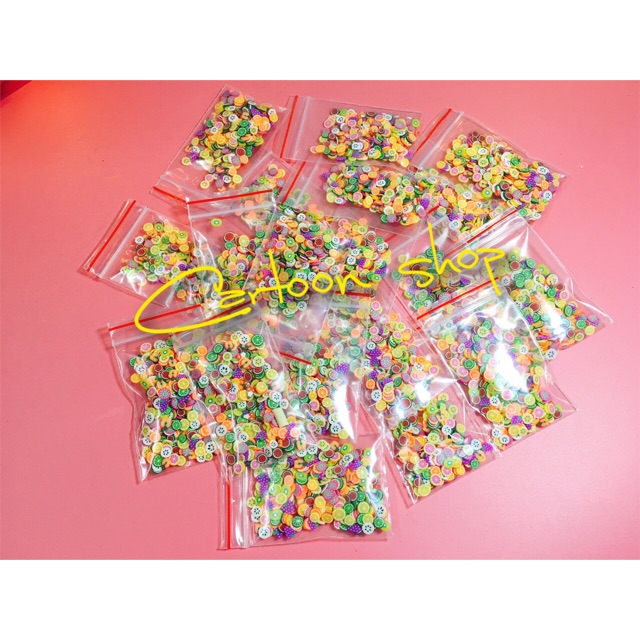 Nail đất sét trái cây bịch 10g