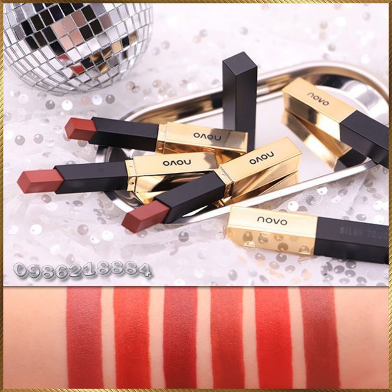 Son sáp NOVO vỏ Vàng Small Gold Bars Strip Lipstick NGB6