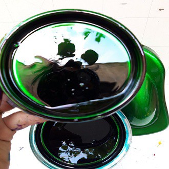 Màu xanh lá candy  đóng chai 100gam hệ màu chuẩn, cho xe máy, ô tô đẹp sang trọng, quý phái