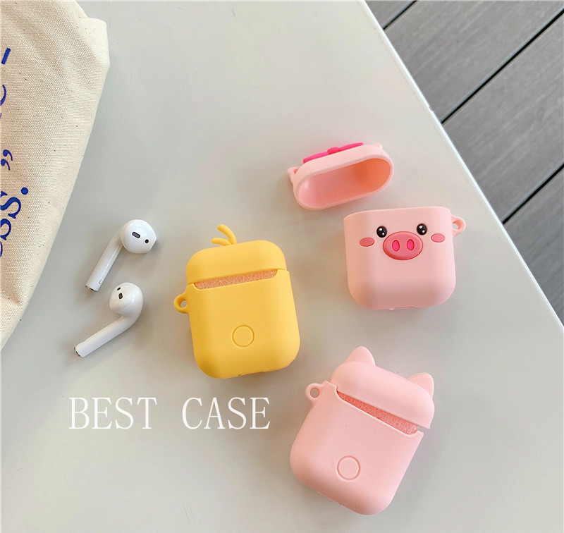 Vỏ Đựng Bảo Vệ Hộp Sạc Tai Nghe Airpods 2 Hình Hoạt Họa 3d