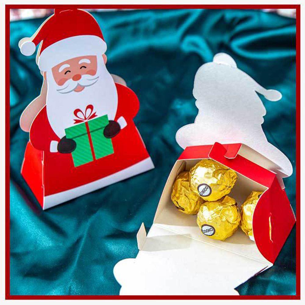 MUVAKO Bộ 5 Hộp Đựng Kẹo Hình Ông Già Noel