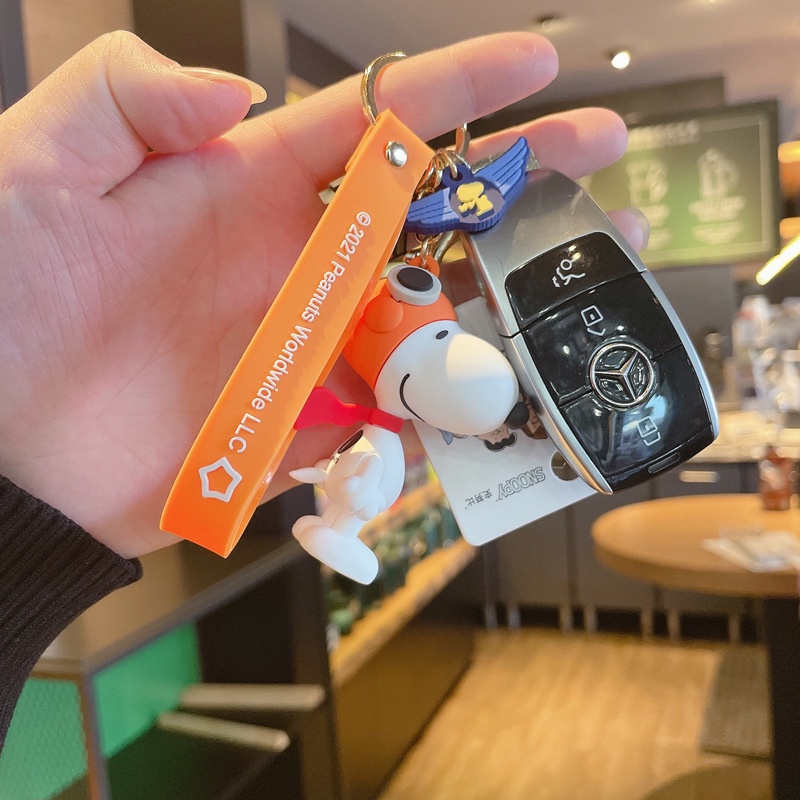 Móc Khóa Gắn Búp Bê Hoạt Hình Snoopy Charlie Brown Tinh Tế Đáng Yêu