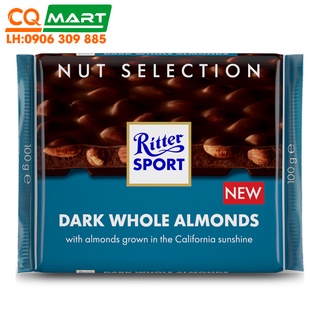 Socola Đen Nhân Hạnh Nhân Hiệu Ritter Sport 100g