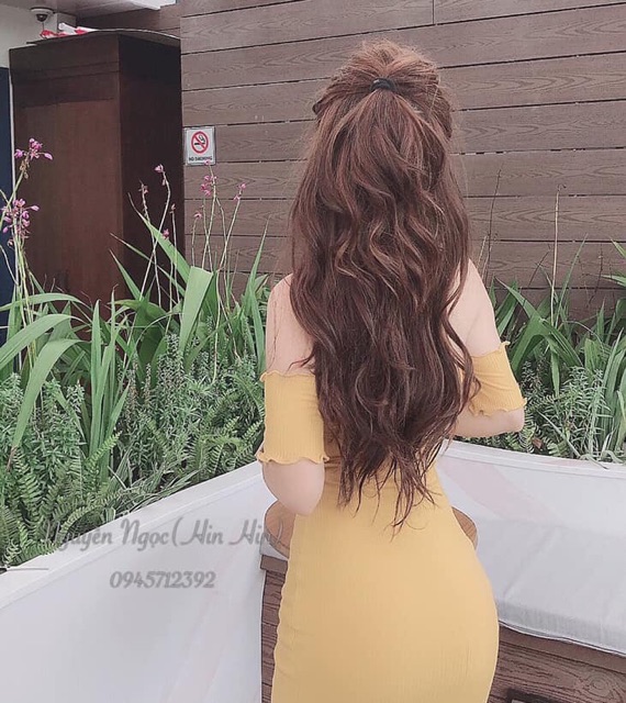 Váy Body Trễ Vai Cuốn Biên - VN08