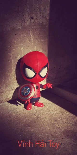 Mô hình Chibi Spider Man,được làm từ nhựa cao cấp.