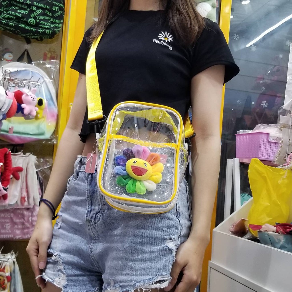 Túi đeo chéo trong suốt size 25cm