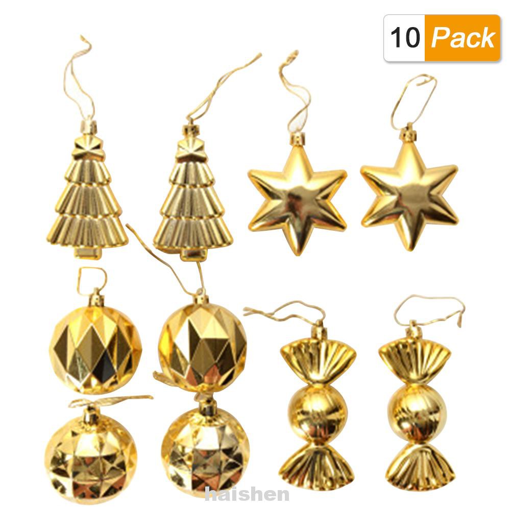 10pcs Garden Home Craft Holiday Hanging Gift Box Showcase Christmas Tree Decorations