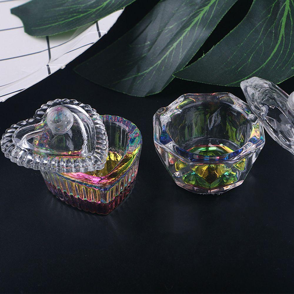 Bát Rửa Móng Tay Nghệ Thuật Bằng Kính Acrylic Nhiều Màu Sắc