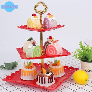 Khay Đựng Bánh Kem/Trà Chiều 3 Tầng Dùng Cho Tiệc Cưới/Tiệc Tùng