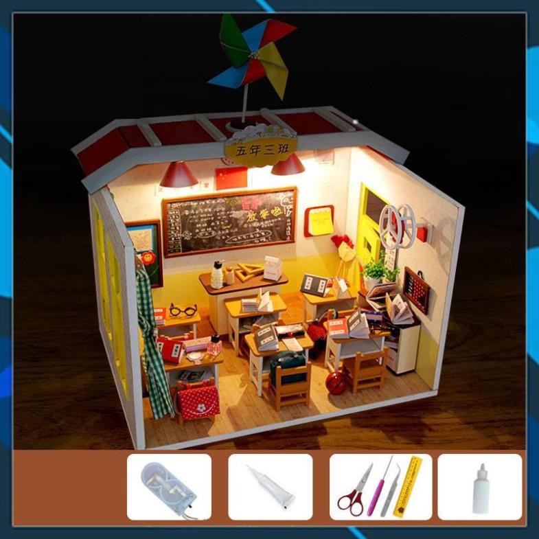 Mô hình nhà búp bê gỗ DIY Nhà búp bê Seasons in the sun Toy World