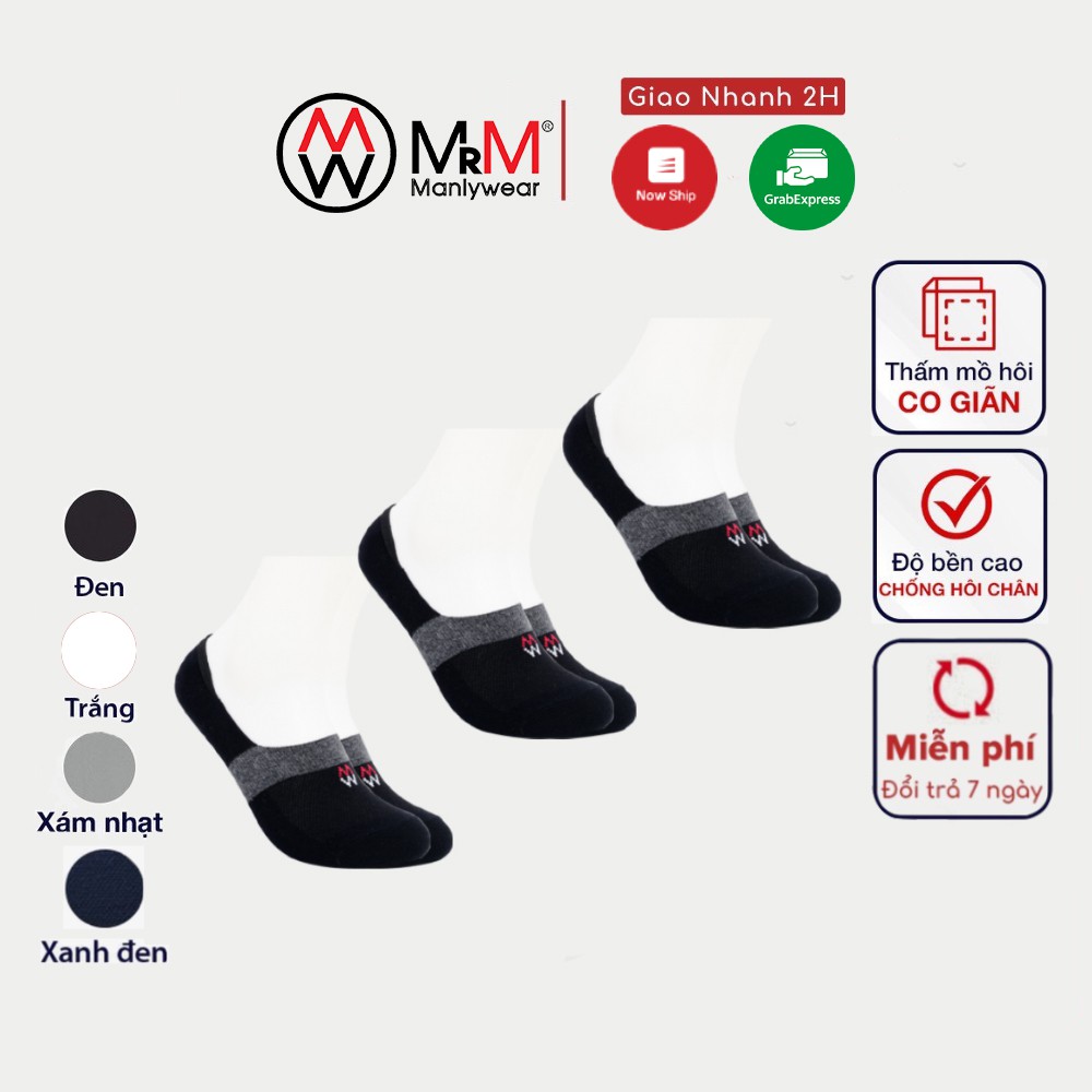 Combo 3 đôi tất hài lười Cotton Organic kháng khuẩn khử mùi MRM Manlywear