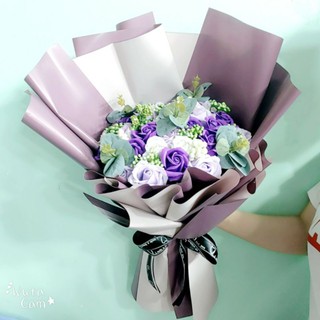 hoa hồng sáp bó 25 bông