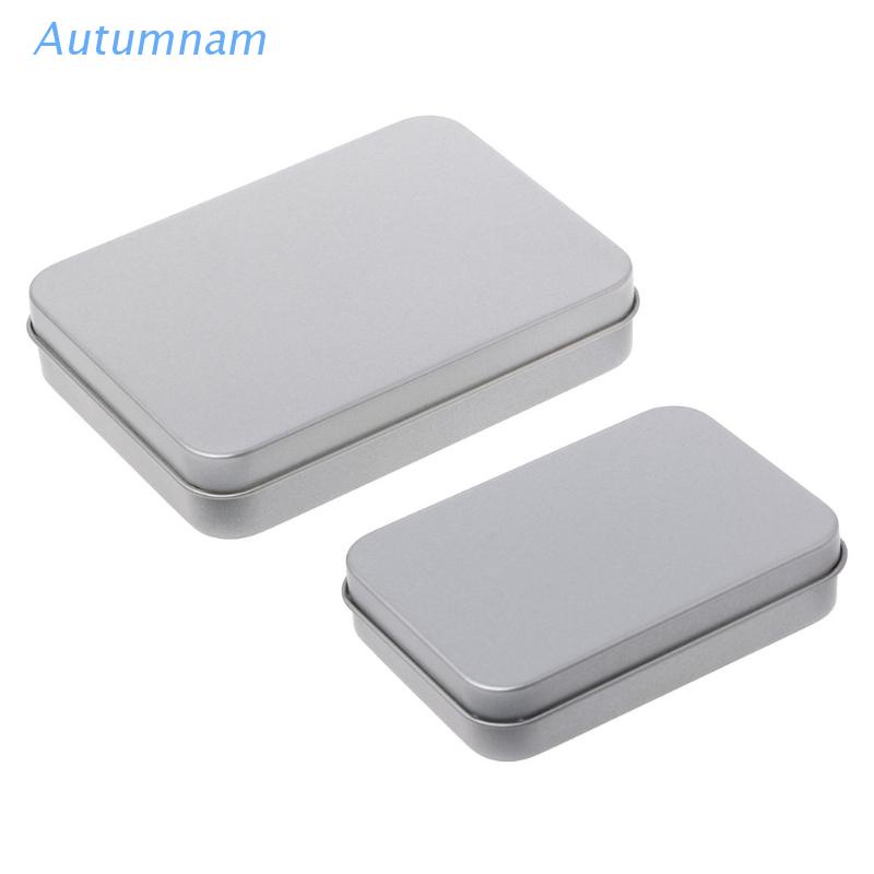 Hộp Thiếc Nhỏ Đựng Tiền Xu/Chìa Khóa Màu Bạc Lật