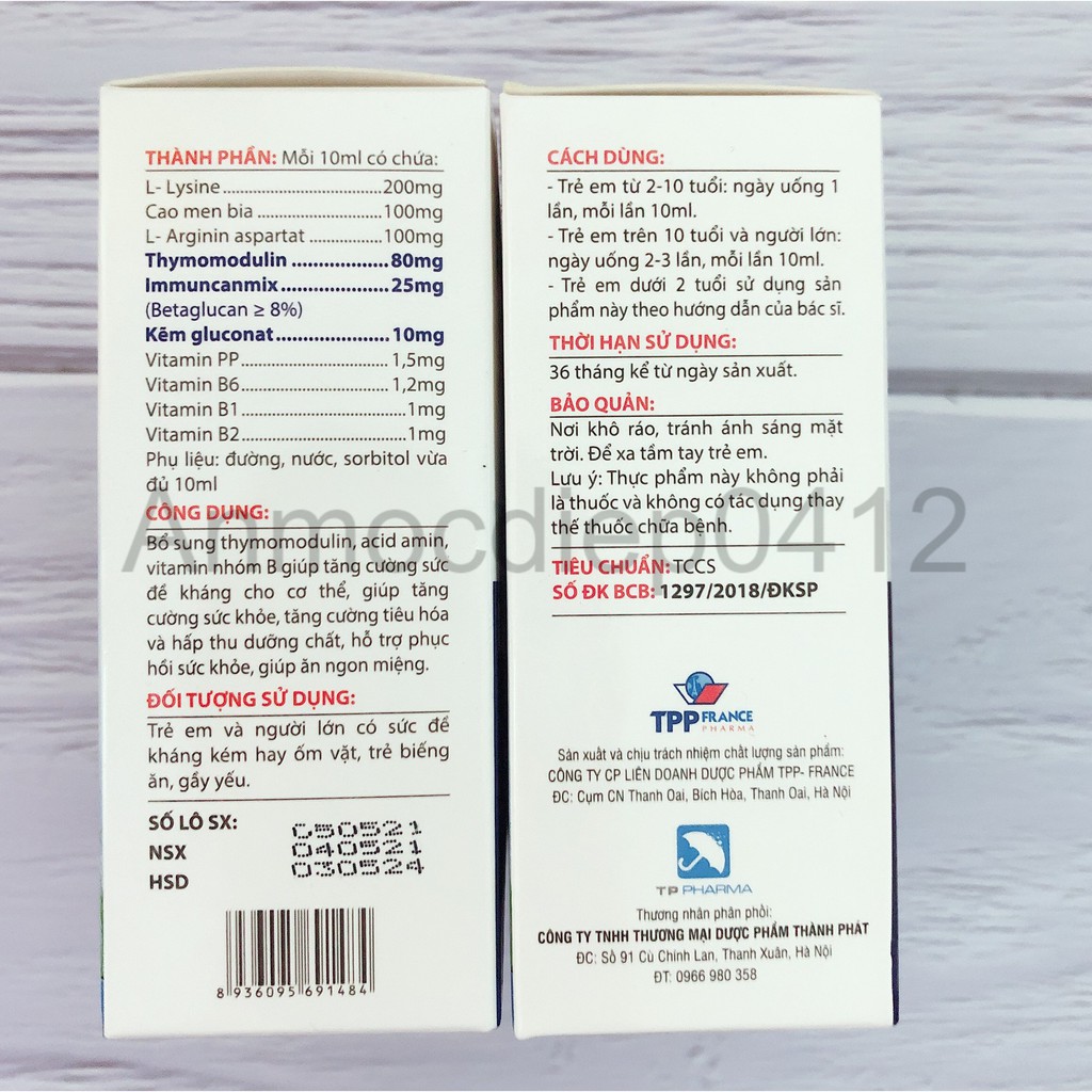 TP Thymomin Corke - Giúp tăng cường, nâng cao sức đề kháng