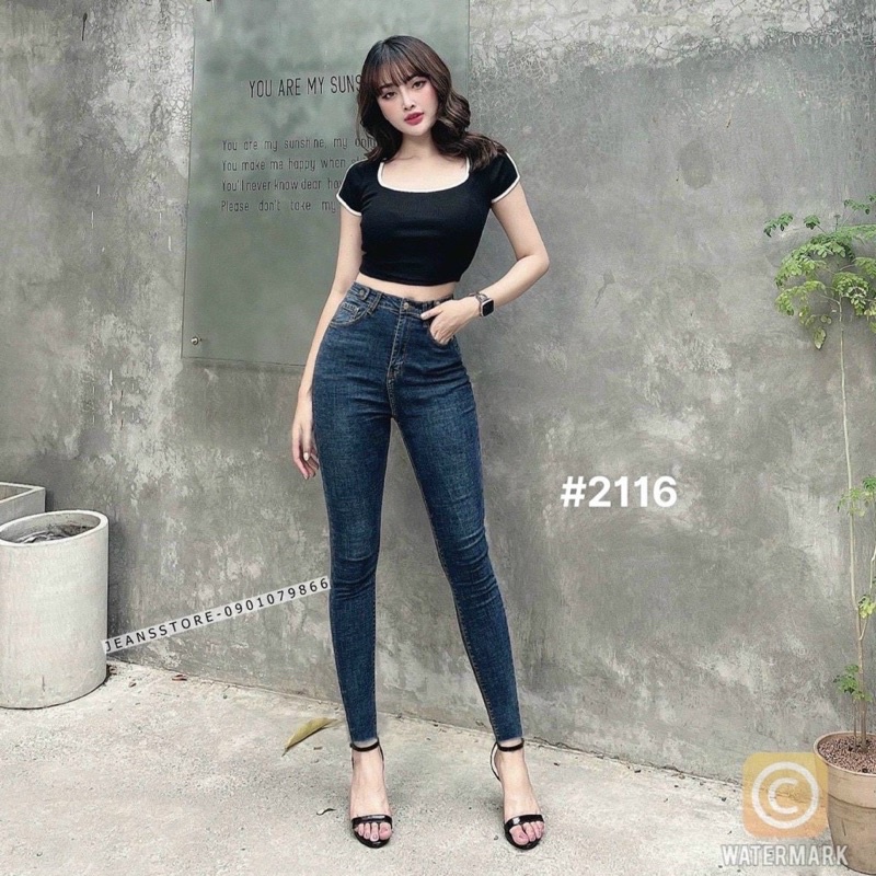 quần jeans co dãn lưng cao Bigsize 55kg-95kg