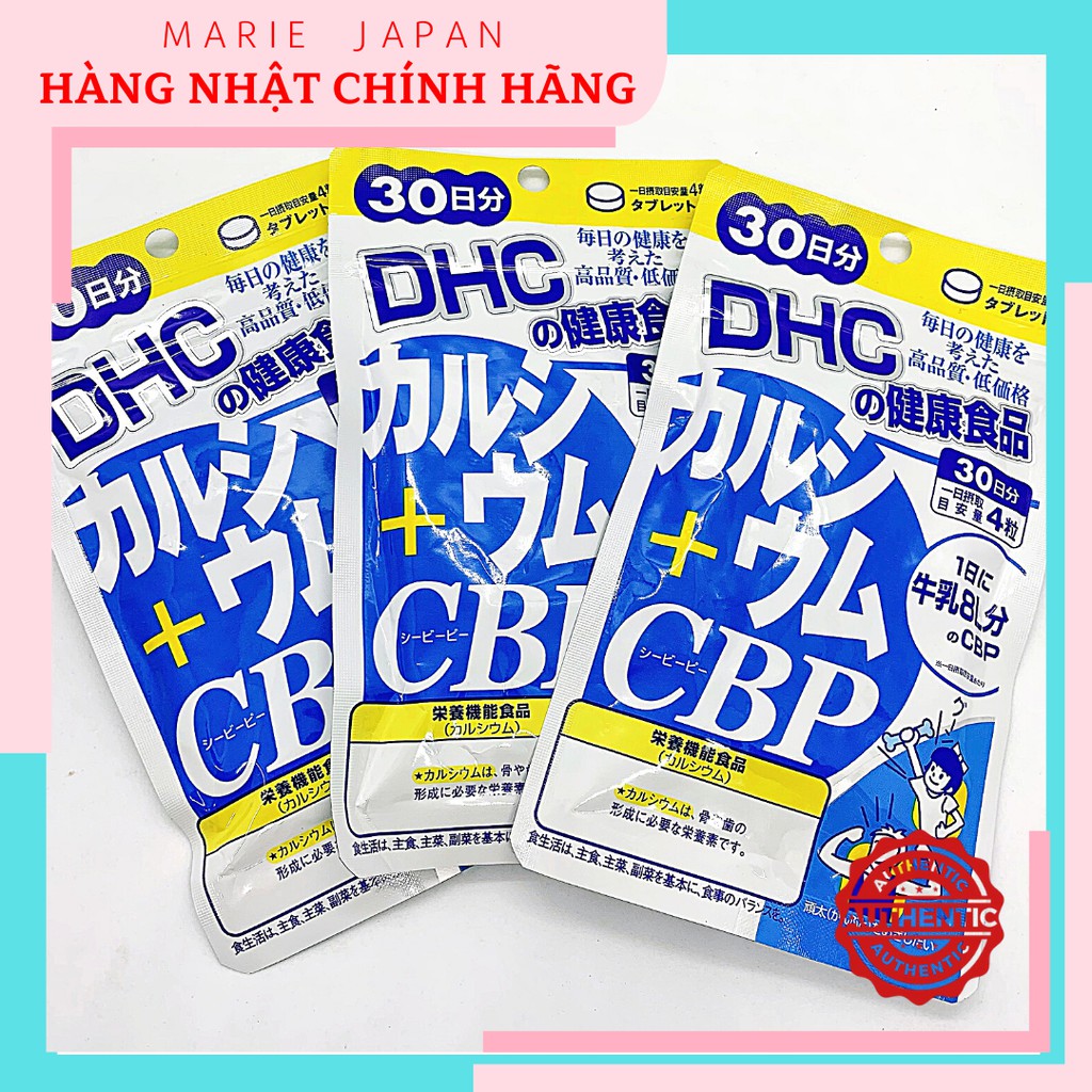 Viên Uống DHC Bổ Sung Canxi+CBP Hỗ Trợ Tăng Chiều Cao Nhật Bản Gói 30 Ngày