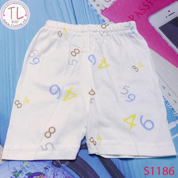 Thời Trang Trẻ Em -Bộ đùi họa tiết chữ số – Quần Áo Bé Trai - Bộ Bé Trai - Quần Áo Bé Gái - Bộ Bé