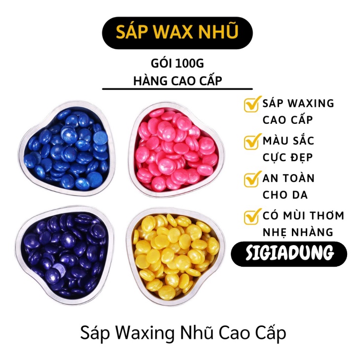 [SGD] Sáp Waxing Nhũ Cao Cấp - Sáp Wax Lông Kim Tuyến Gói 100g Wax Toàn Thân 1036