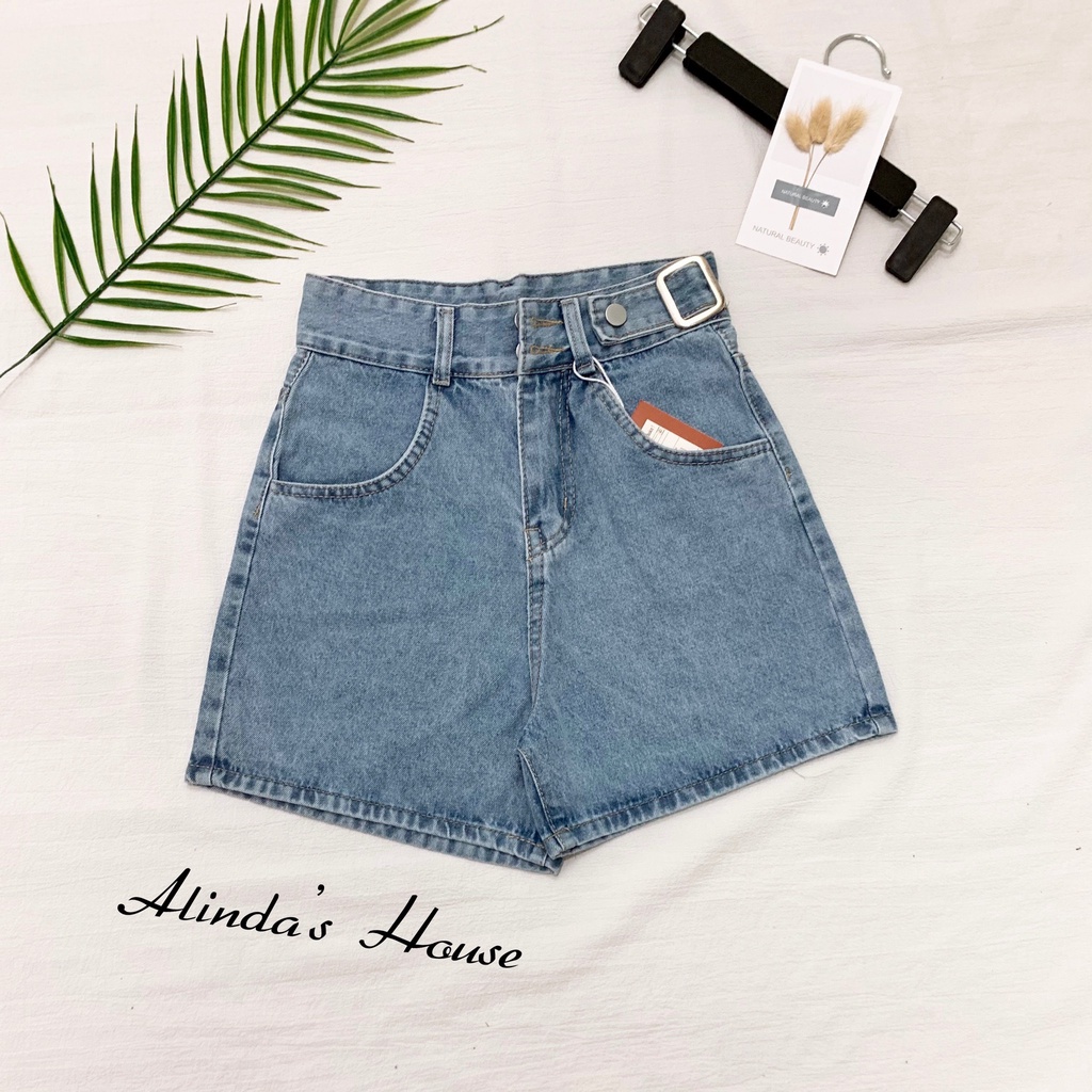 [ FREESHIP ] Quần Sooc Jean Cạp Cao Fullsize S,M,L
