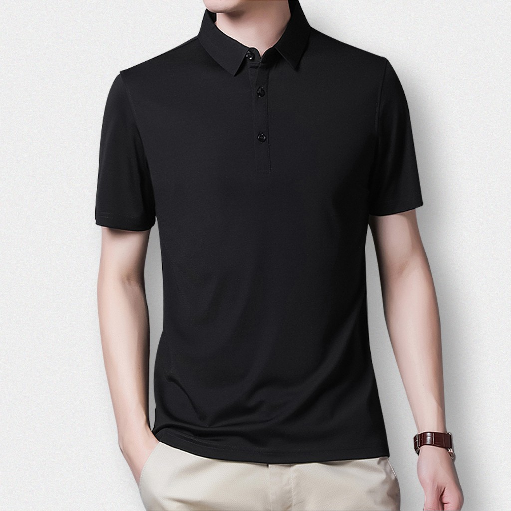 Áo thun nam thể thao PoLo 💖FREESHIP💖 mã TT77-Q Áo polo nam tay lỡ trơn phong cách Hàn Quốc Hot Trend co giãn cho mùa hè