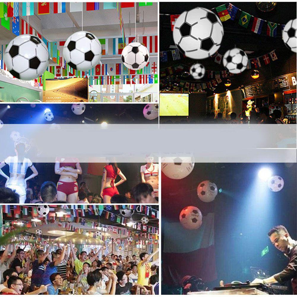 Set 2 Quả Bóng Đá Bằng Nhựa PVC Đàn Hồi Dành Cho Trẻ Em