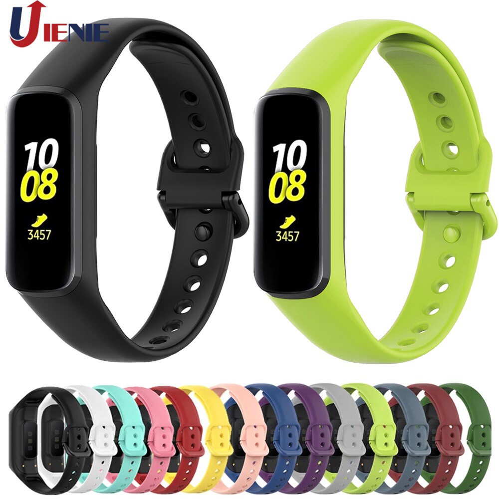 Dây đeo thay thế bằng silicon màu trơn cao cấp cho Samsung Galaxy Fit 2 Sm-R220