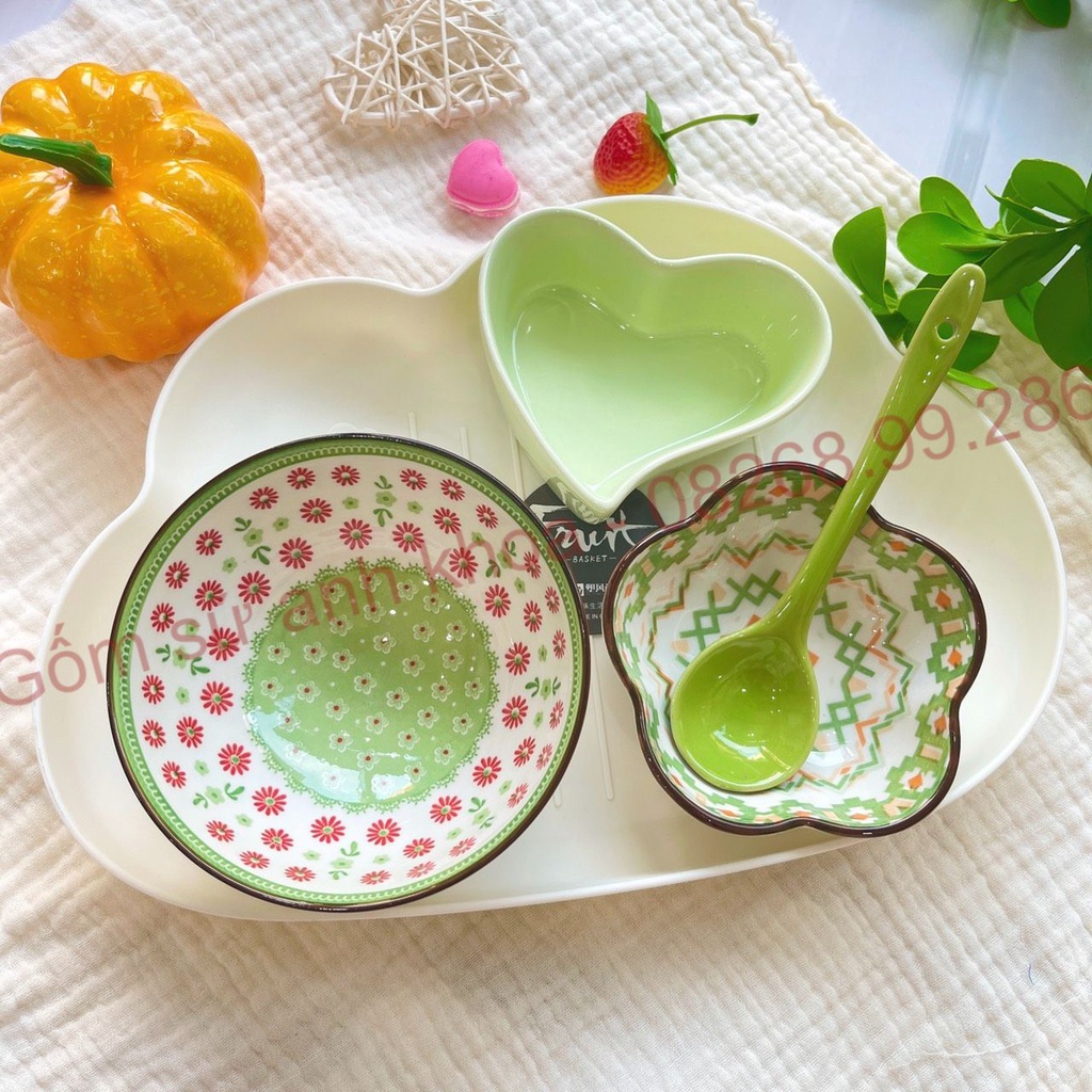 Tổng hợp Các Set Bát Ăn Cơm Trẻ Con Đĩa Sứ Bộ Chén Dĩa Sứ Dễ Thương, Ăn dặm cho bé decor xinh yêu