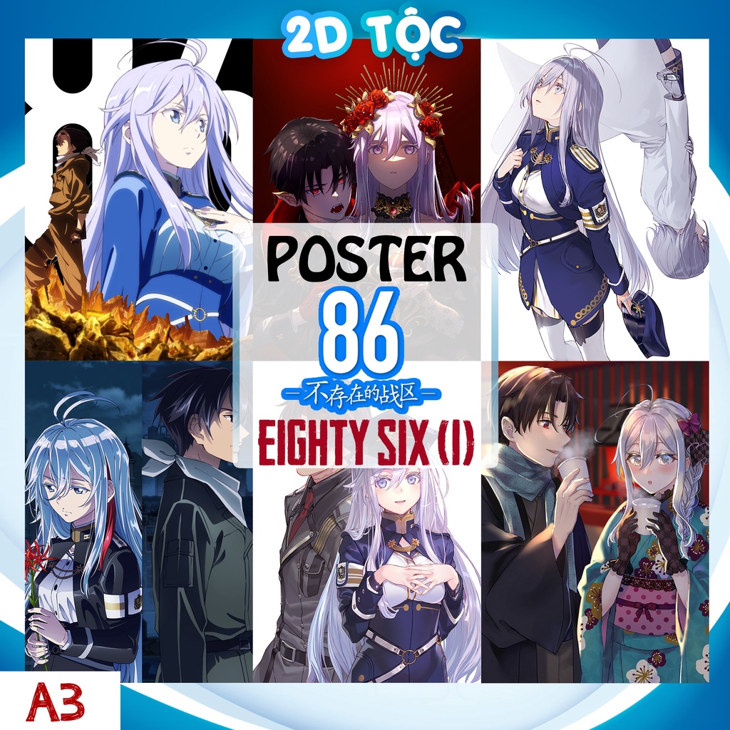 TRANH POSTER A3 ANIME MANGA LIGHT NOVEL 86 EIGHTY SIX (1) CHẤT LIỆU GIẤY CAO CẤP - 2D TỘC SHOP