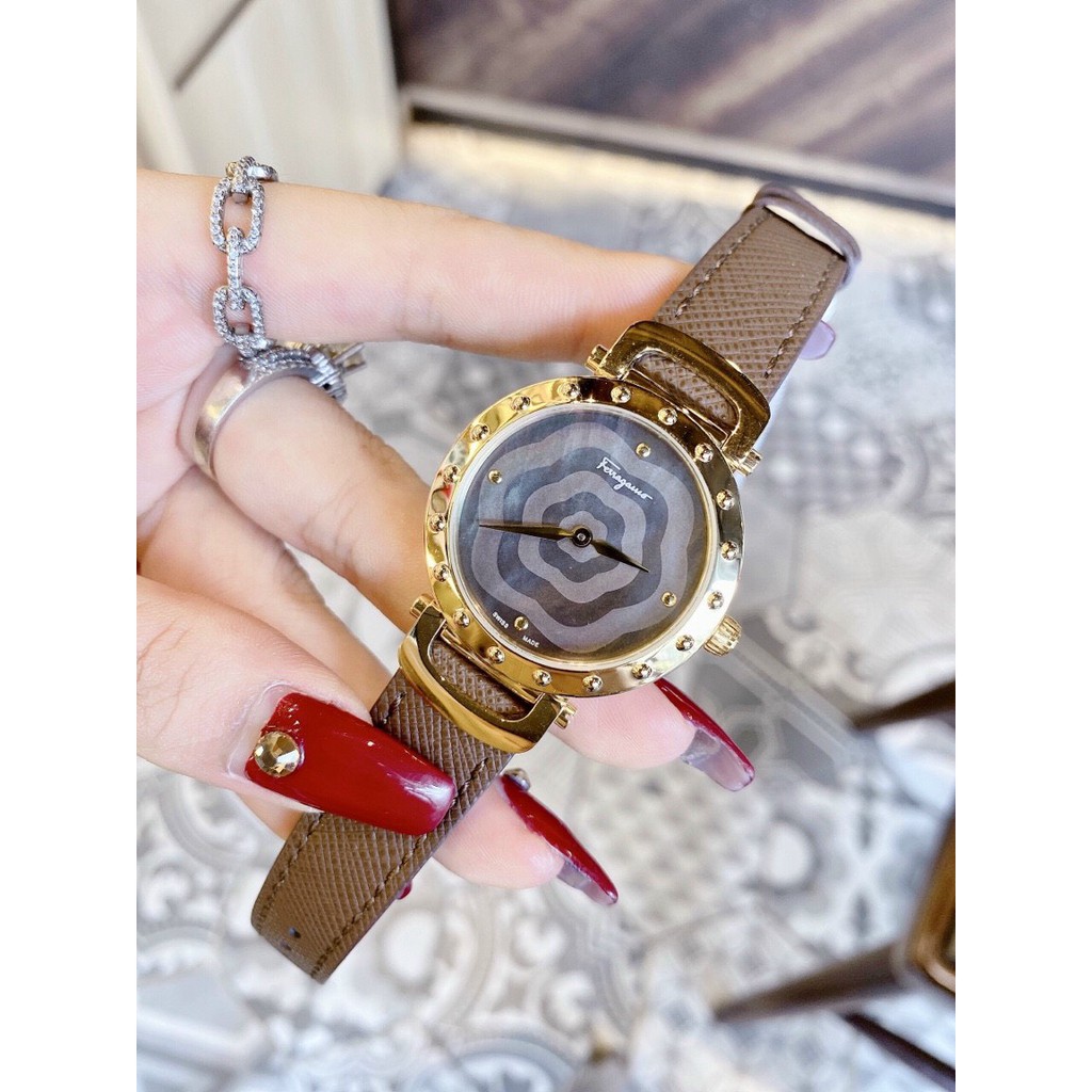Đồng hồ thời trang nữ cao cấp Salva tore Ferragamo Style lady