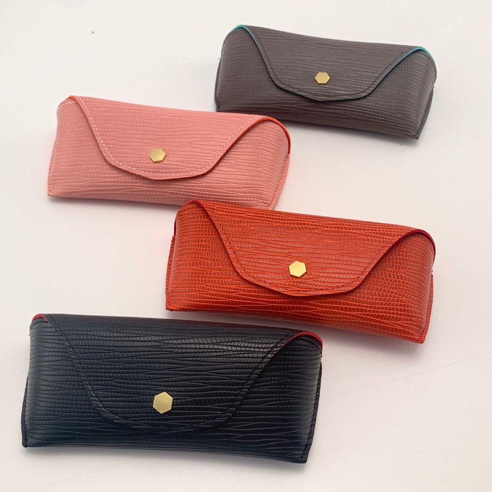 USNOW Túi Đựng Mắt Kính Màu Trơn Mềm Mại Phong Cách Retro