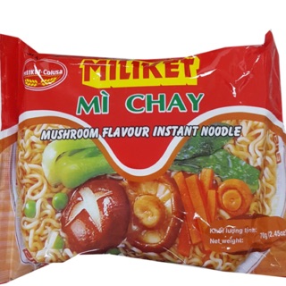 (HSD: T3/2024) Thùng 30 gói mì chay Miliket ( 30 gói x70g)