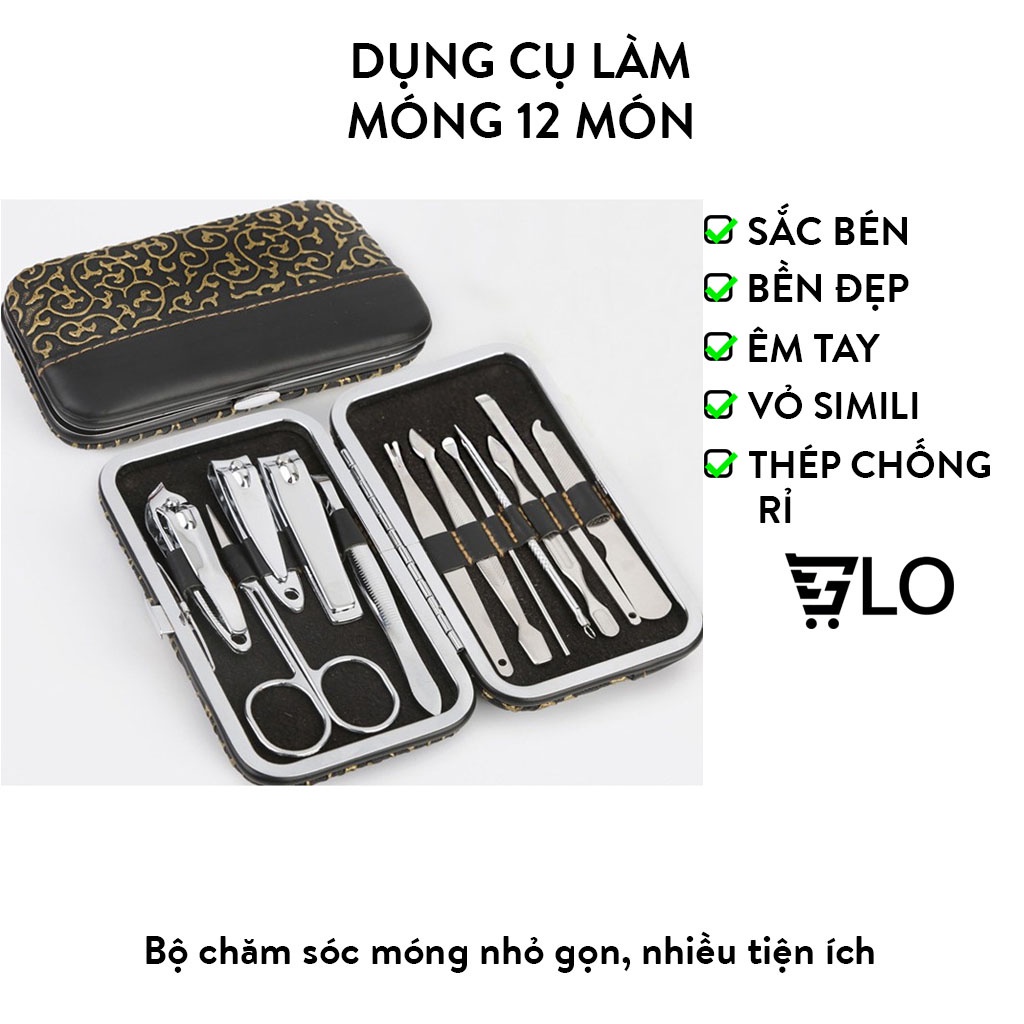 Kìm bấm móng 12 món siêu bền mẫu nhỏ