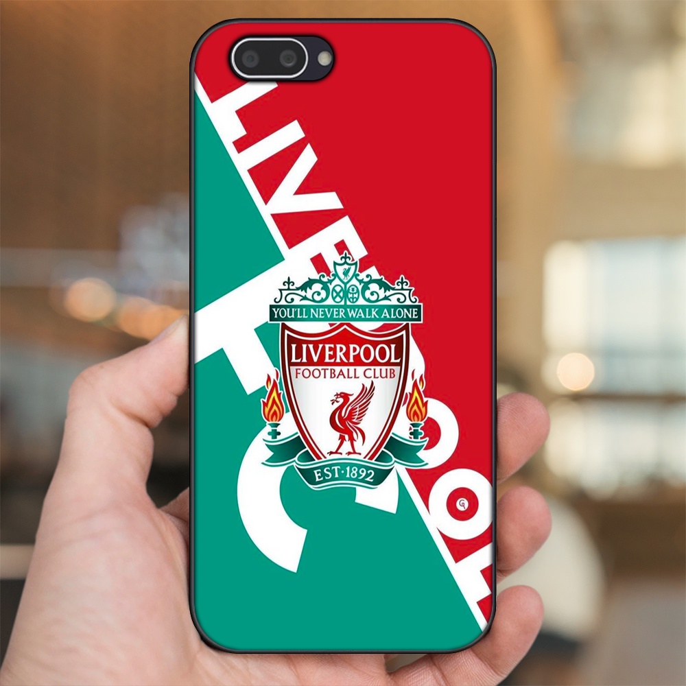 Ốp lưng Oppo A3S viền đen in hình Liverpool FC