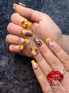 Bướm bột nail _ Hoa bột nail