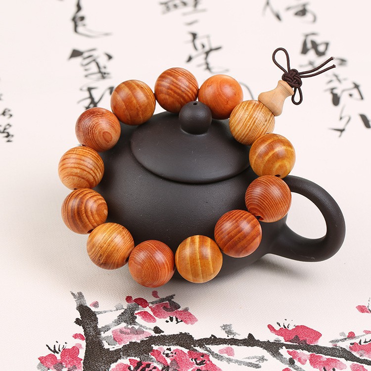 ( Giá sỉ) Vòng tay Gỗ Huyết Long hạt 18mm Ms443