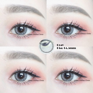 Kính áp tròng - mầu gray ánh xanh ( 9 mẫu như hình )