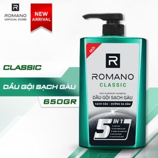 DẦU GỘI SẠCH GÀU ROMANO CLASSIC 650G