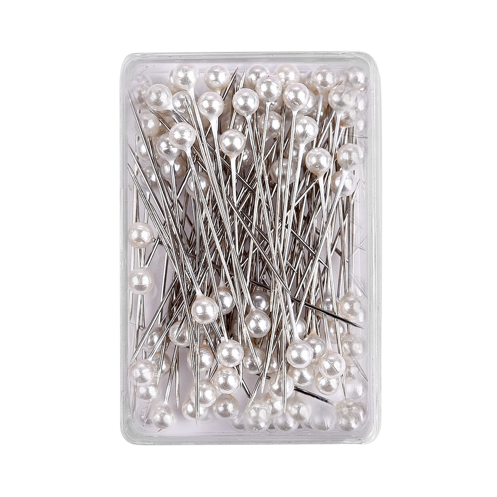 100 miếng thép không gỉ may kim, kính bóng đầu thẳng loại đám cưới bó kim vải may quilting DIY thủ công mỹ nghệ